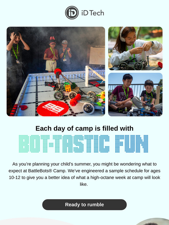 What happens in a day at BattleBots® Camp?