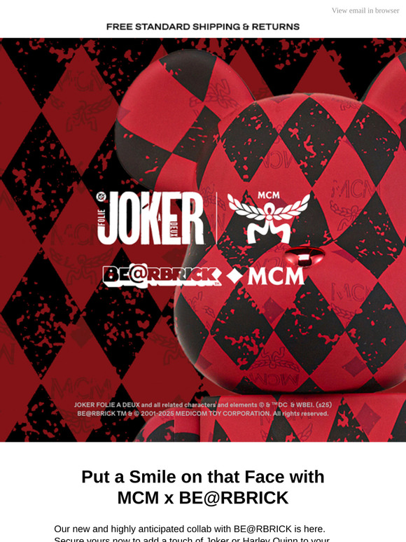 Just Dropped: New MCM x BE@RBRICK