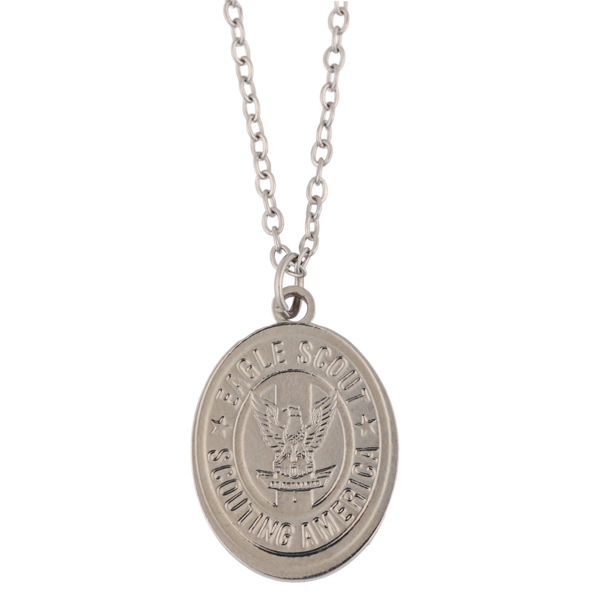 Image of Eagle Scout Oval Necklace