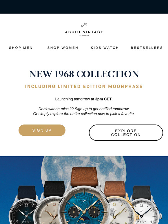 🔔 Reminder: Big launch tomorrow incl. limited edition moonphase