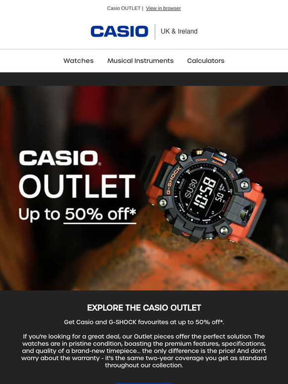 Casio Outlet - Up to 50% off