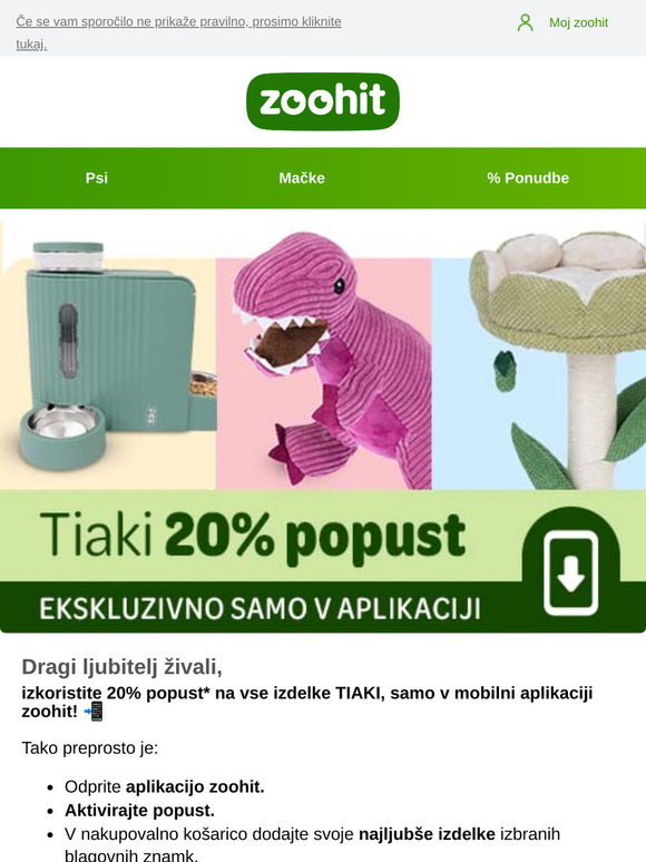📱 20% popust na TIAKI!