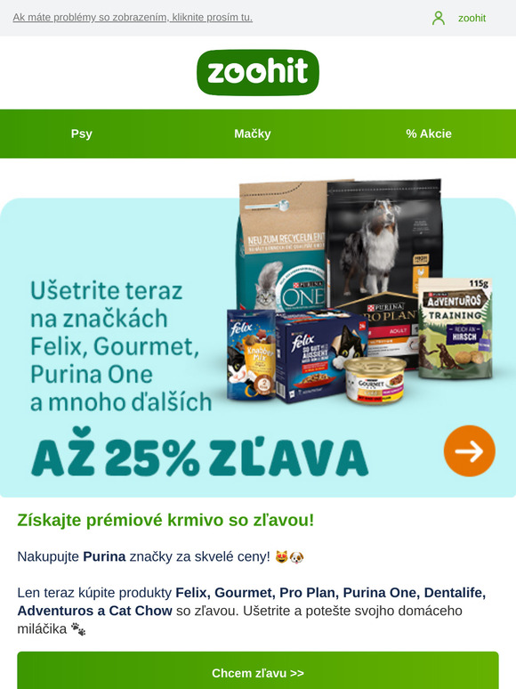 Prémiové krmivo s 25% zľavou!😻🐶