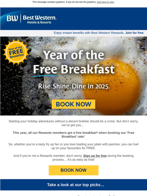 Fuel up with a free breakfast 🍳