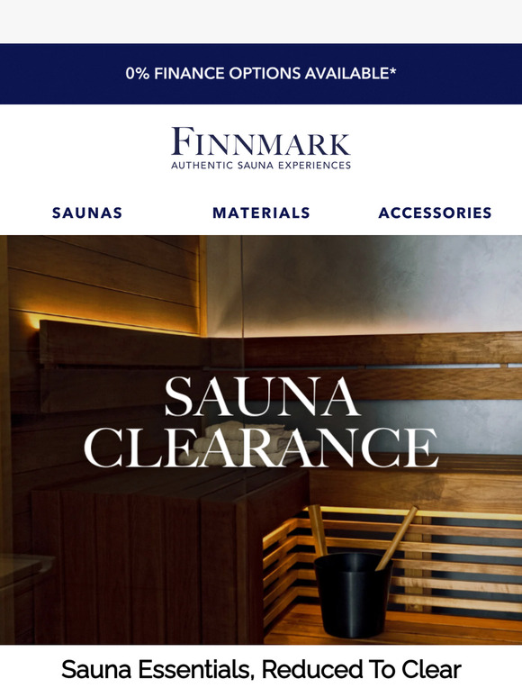 Browse Our Sauna Clearance Range | Finnmark Sauna