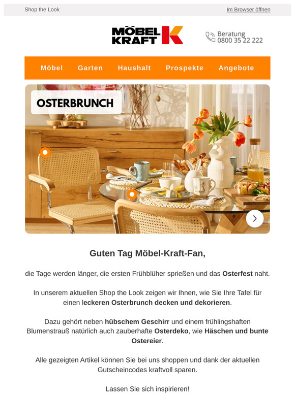 🐰🌷 Perfekt gedeckt: Dekoration und Geschirr für Ihren Osterbrunch