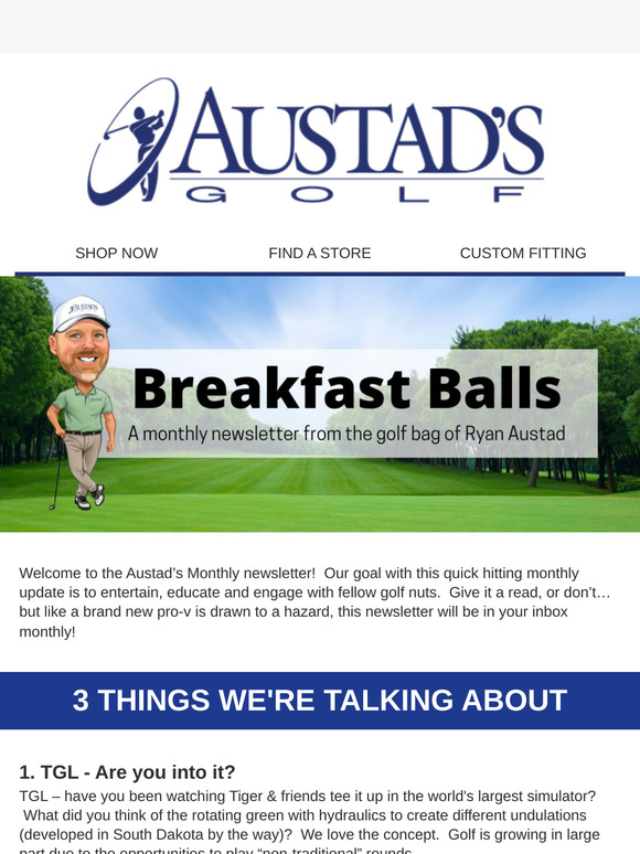 ⛳ A Quick Message From Ryan Austad