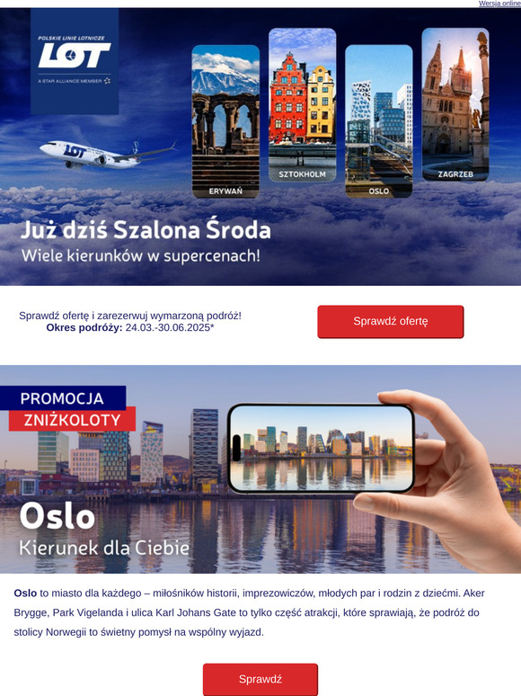 ✈️ Szalona Środa już dziś!