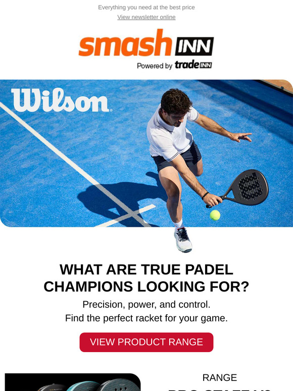 Dominate the game with Wilson padel rackets 👑