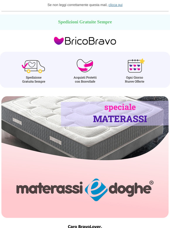 Super prezzi sulla linea MaterassieDoghe