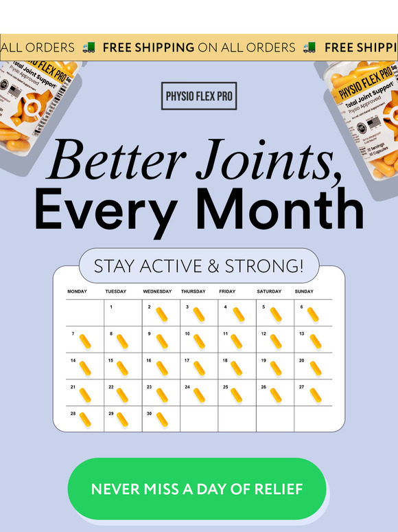 Better Joints, Every Month