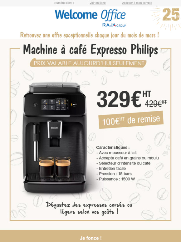 Machine à café Philips : 100€ de remise