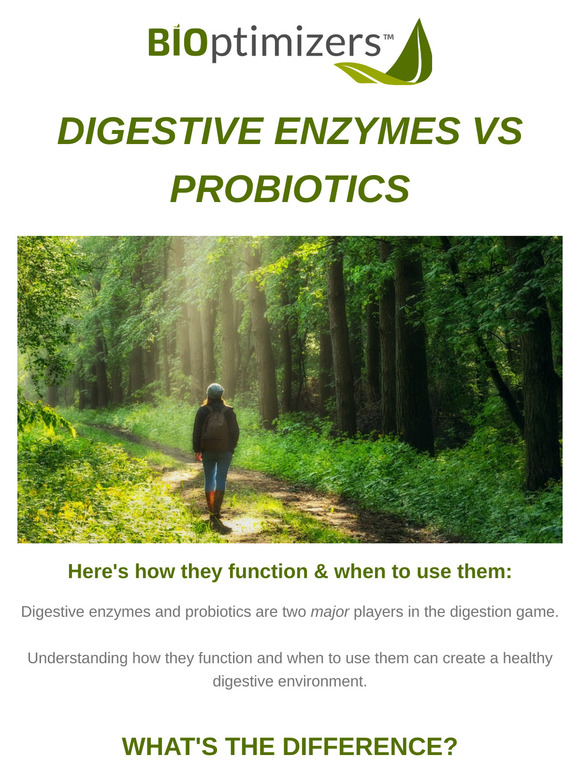 BiOptimizers UK: Digestive Enzymes or Probiotics... What's The Difference?👀