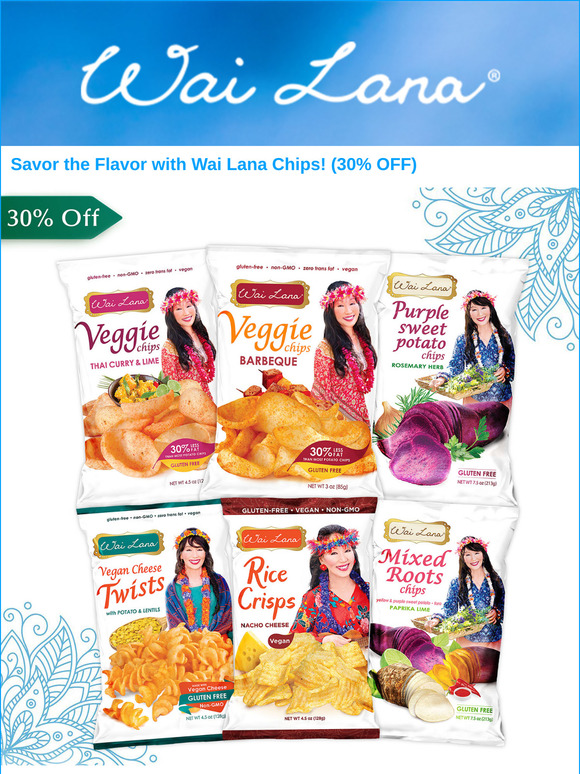 30% Off Wai Lana Chips