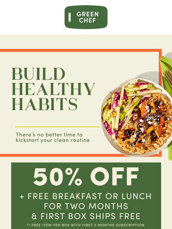50% off 🍴 One less meal to worry about next week