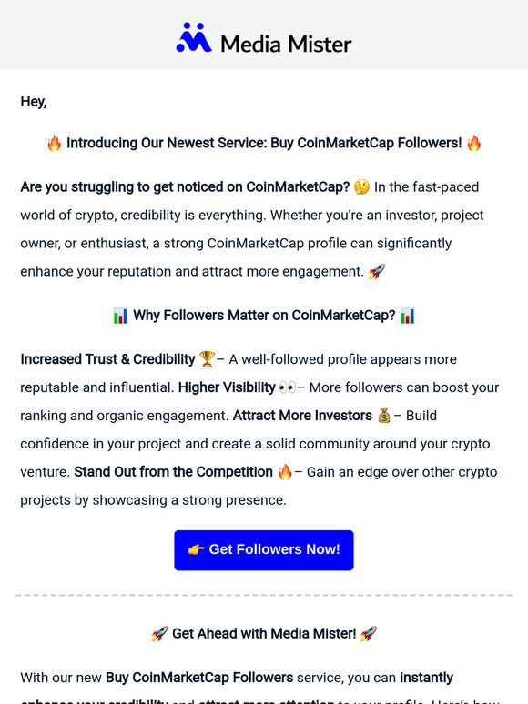 👀 Get Noticed on CoinMarketCap