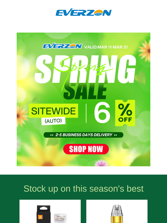 🌸 Spring into Savings with Everzon’s Spring Sale! 🌸