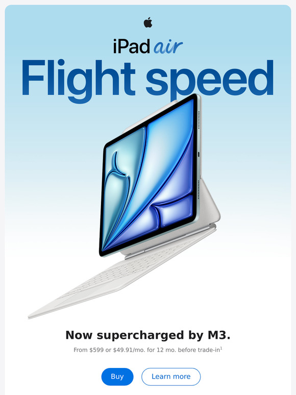 Introducing the new iPad Air and iPad.