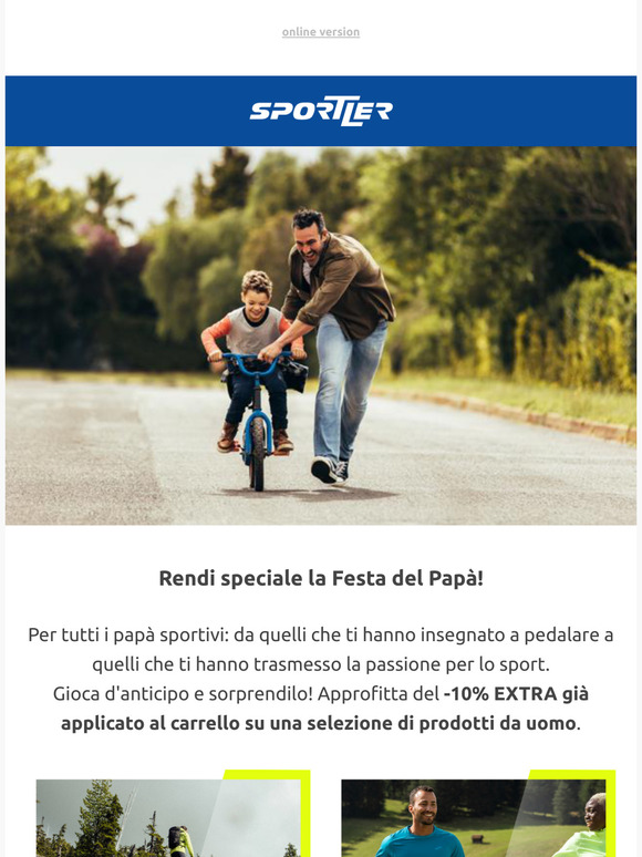 10% Extra Sconto per la Festa del Papà