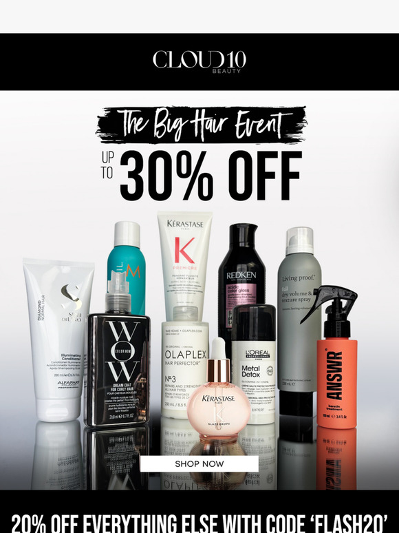 The Big Hair Event Is Here! ⭐ 30% Off Hair Faves! 😱