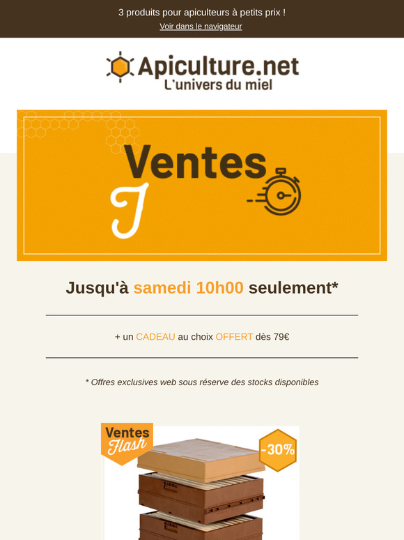 ☆ Flash 48h : -30% sur la ruche Nicot !