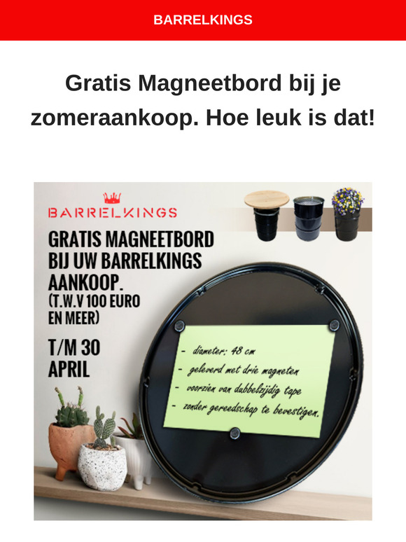 Gratis Magneetbord bij je zomeraankoop!