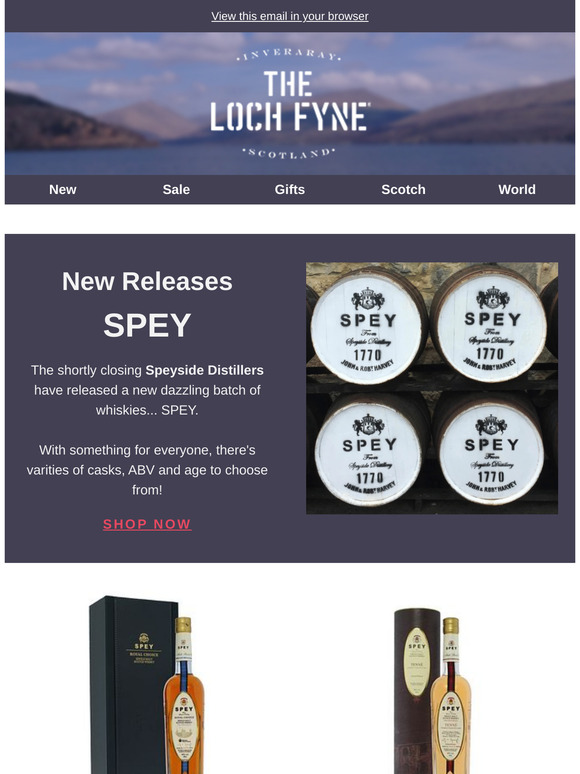 Dazzling New SPEY Releases From Speyside Distillers