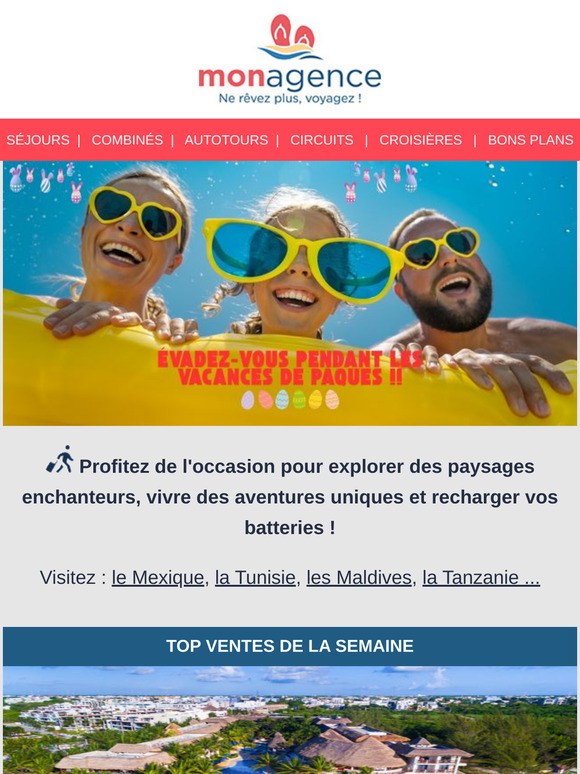 😎🥚 Évadez-vous pendant les vacances de Pâques
