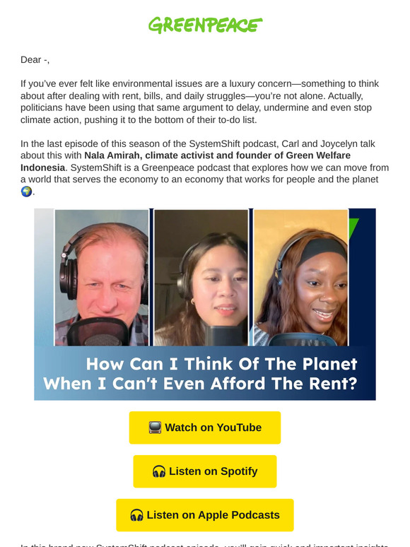 How could I think about the planet when I can’t afford the rent? 🥲