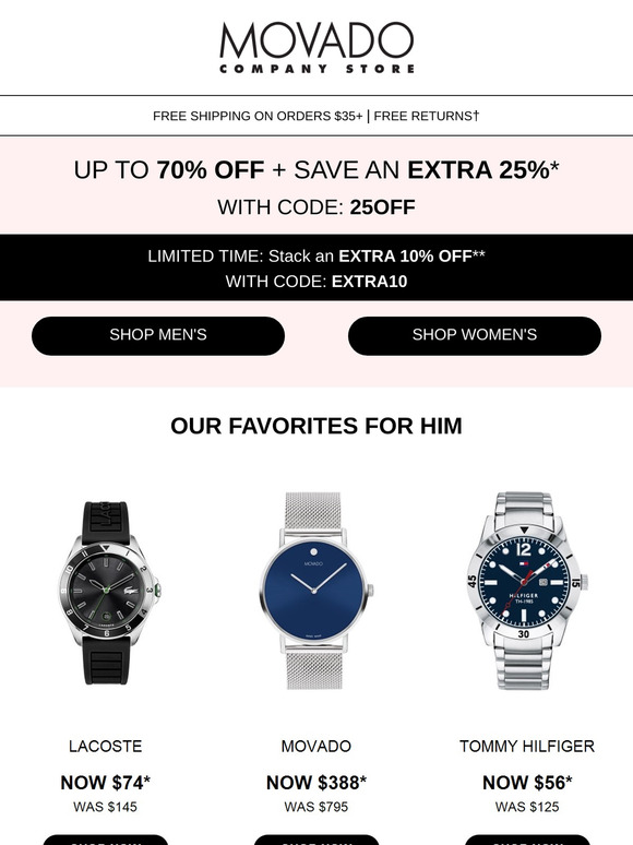 Take an extra 25% off sitewide!