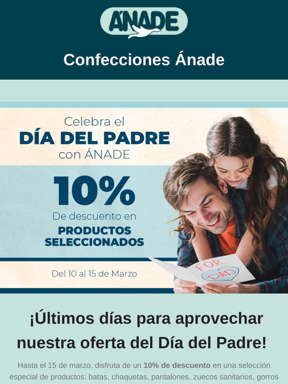 ¡Últimos días para aprovechar nuestra oferta del Día del Padre!