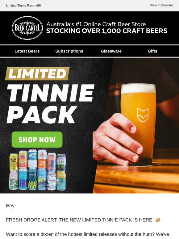 100% LIMITED 🔥 Limited Tinnie Pack #66 🍻