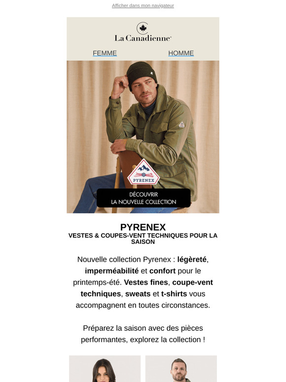 NEW ! Découvrez la nouvelle collection PYRENEX printemps 2025.