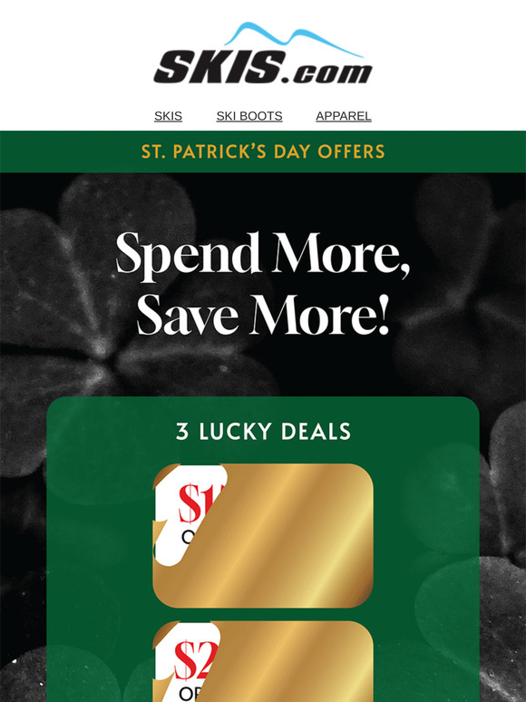🍀  Score a Pot of Gold with $35 Off!  🍀