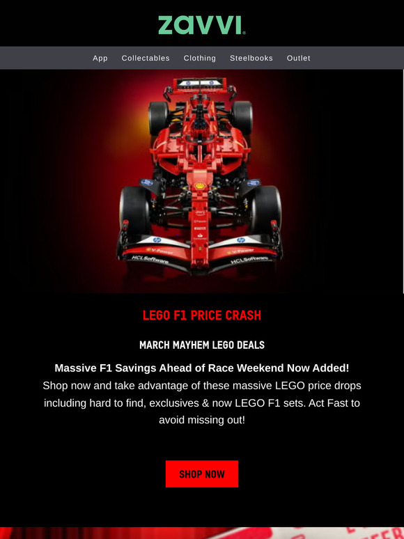 March Mayhem! LEGO F1 Price Drops Added & More