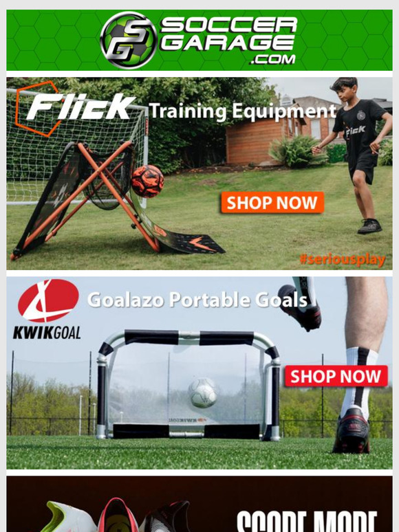 Train Like The Pros with Flick & Kwik Goal Training Equipment