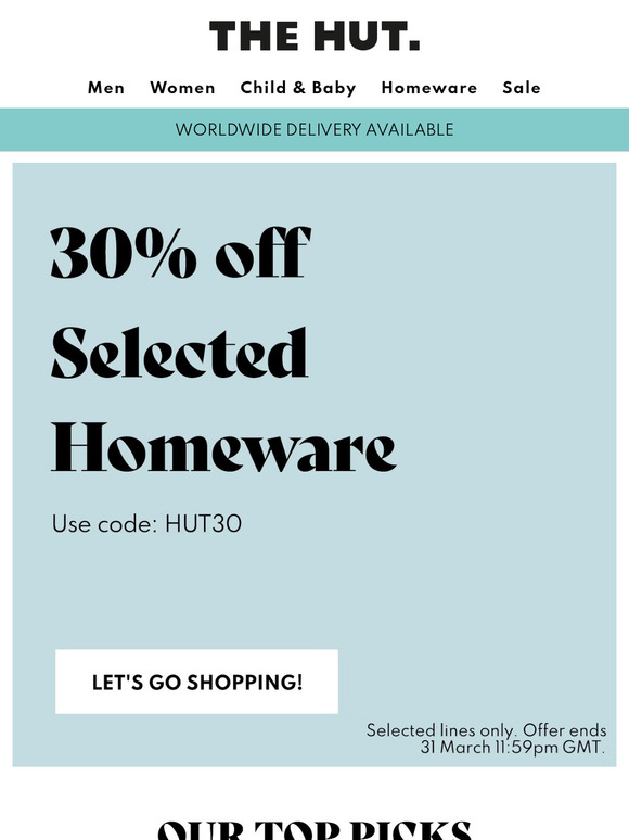 30% off | Homeware