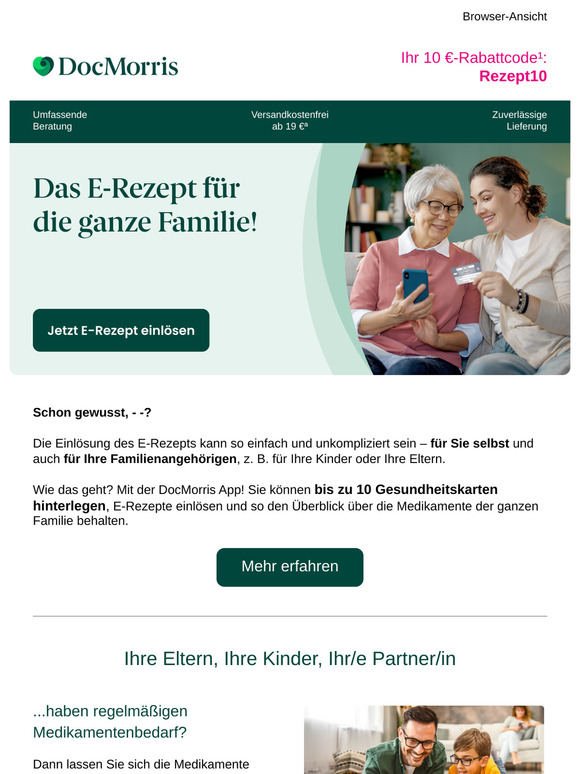 Wir sind für Sie & Ihre Familie da! 💚
