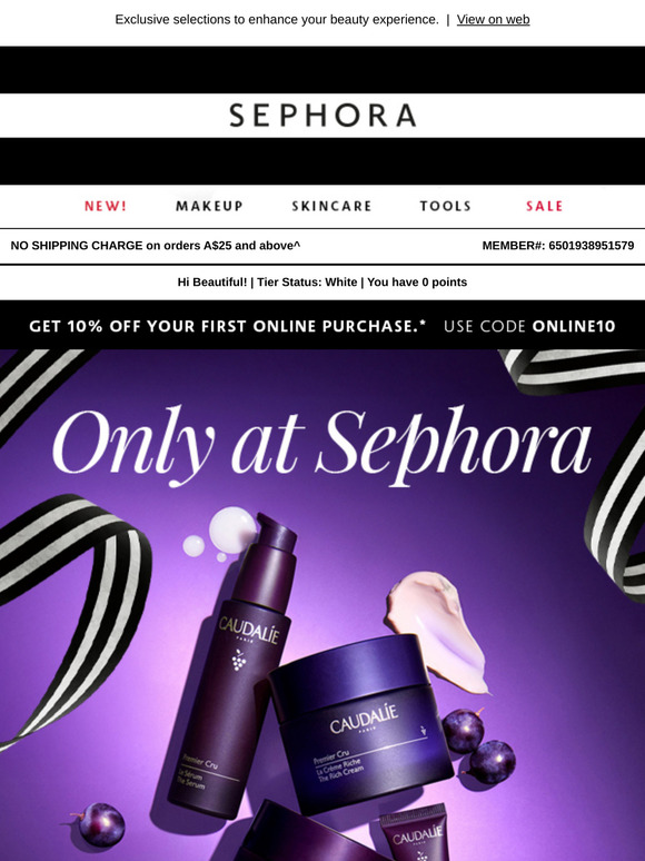 Only at Sephora 🤍