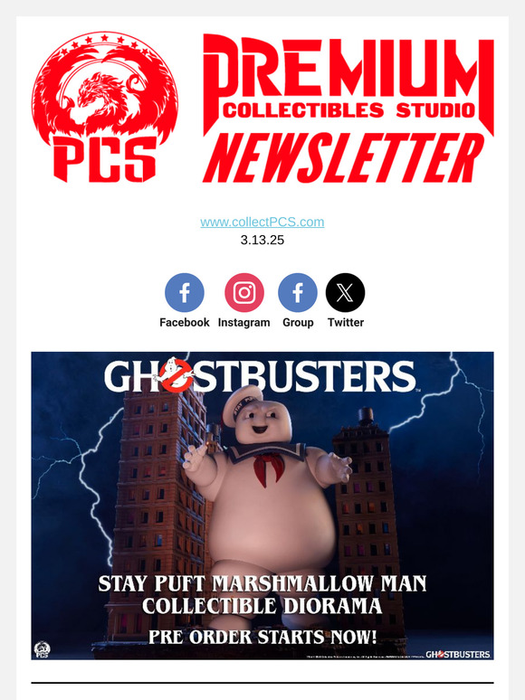 🔥Ghostbusters - Stay Puft Marshmallow Man Diorama Pre Order is LIVE!! 🔥