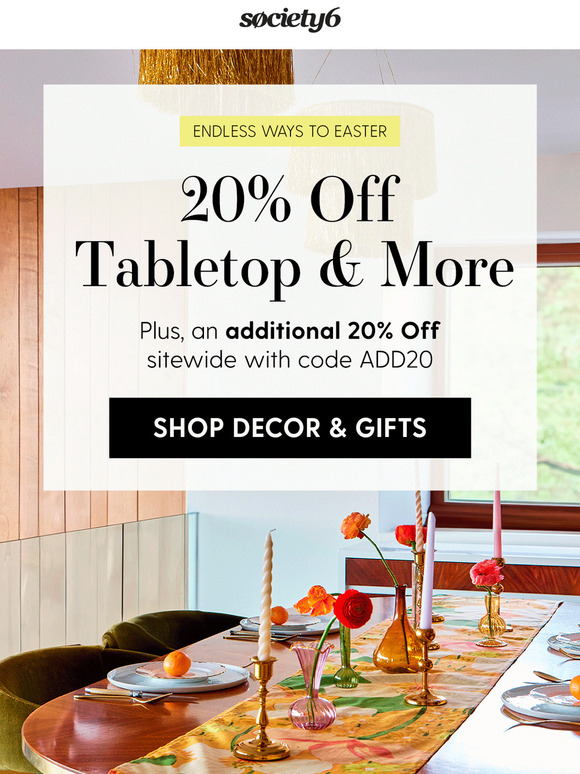 Dress Your Table for Easter: 20% Off + More