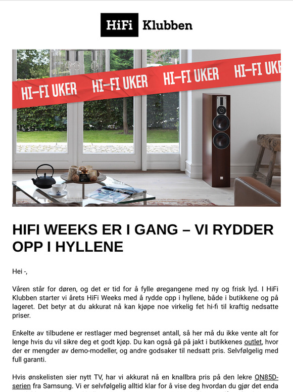 Start våren med ren lyd | HiFi Klubben hjelper deg i gang