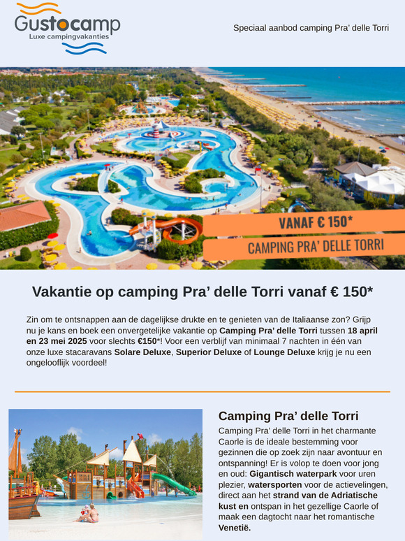 Vakantie op camping Pra delle Torri vanaf € 150*