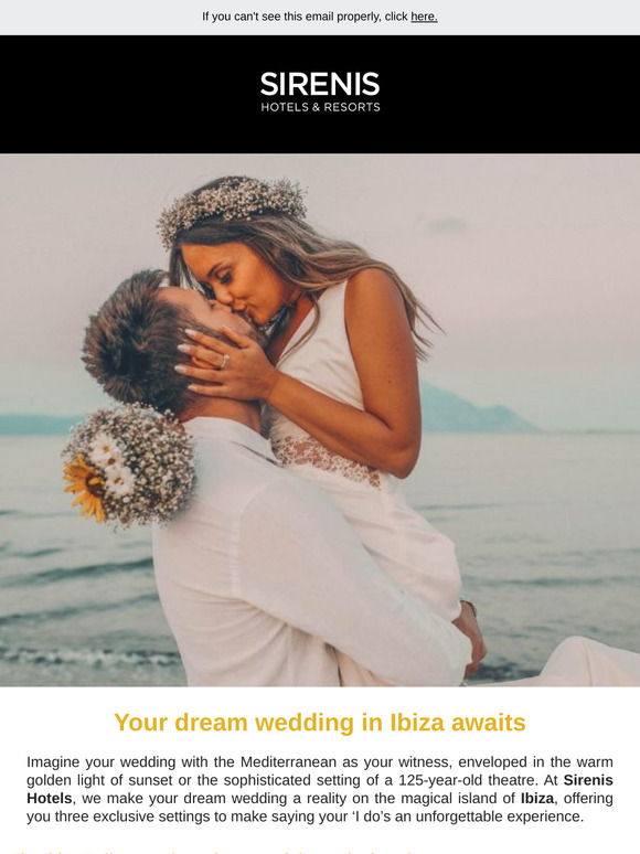 Ibiza, the perfect setting for a dream wedding