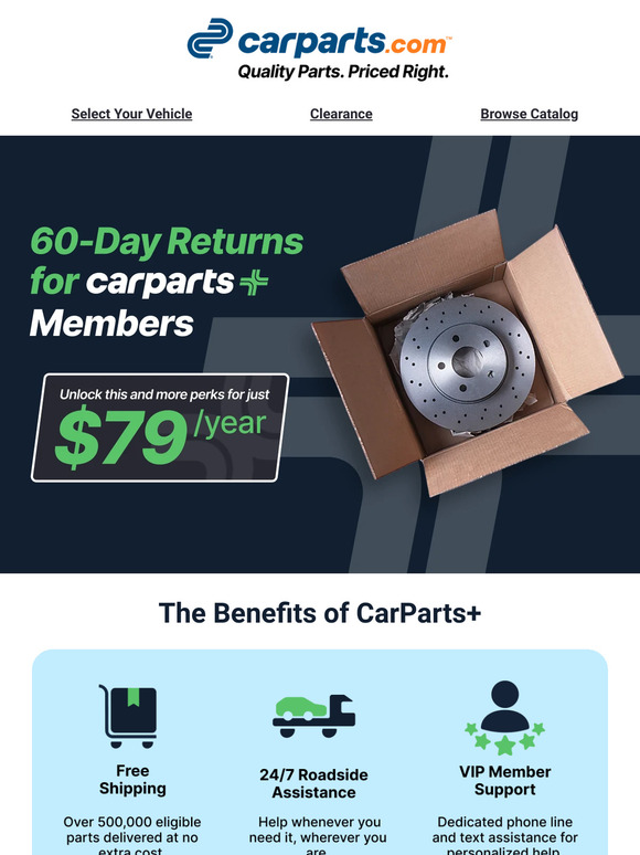 CarParts+ Members Enjoy Better Returns ✅