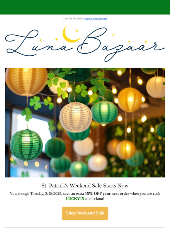 ☘️ St. Patrick's Day Weekend Sale 🍀