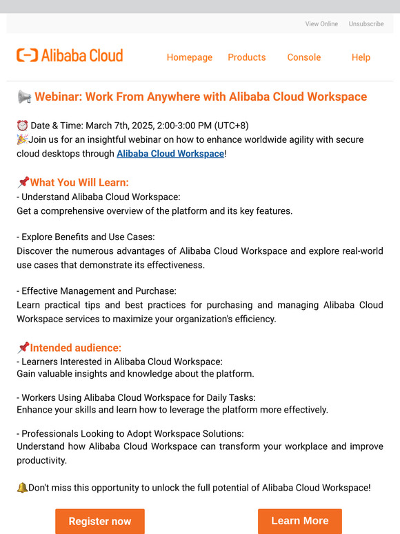 FREE TRAINING | Empower Your Global Agility with Alibaba Cloud Workspace
