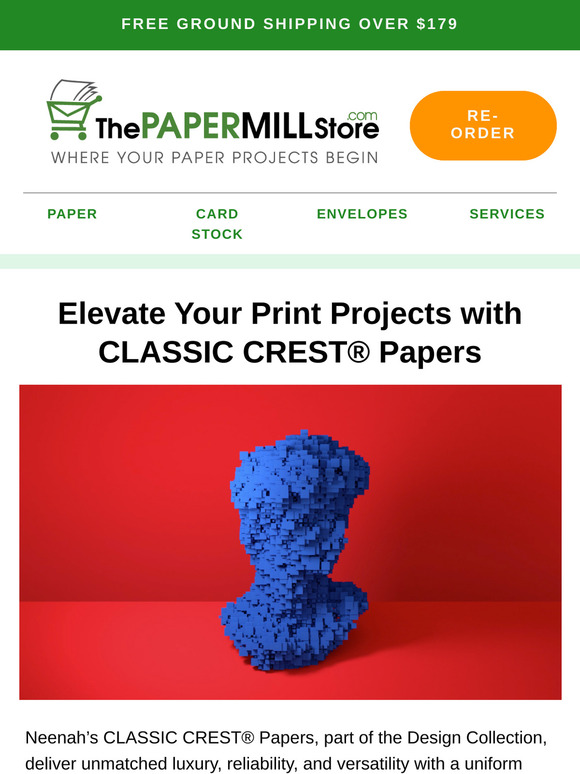 Transform Your Prints with Neenah CLASSIC CREST Paper