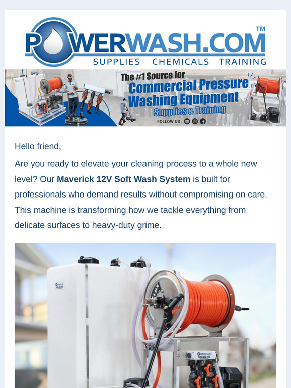Clean better with Maverick 12V, Friend! 🚀