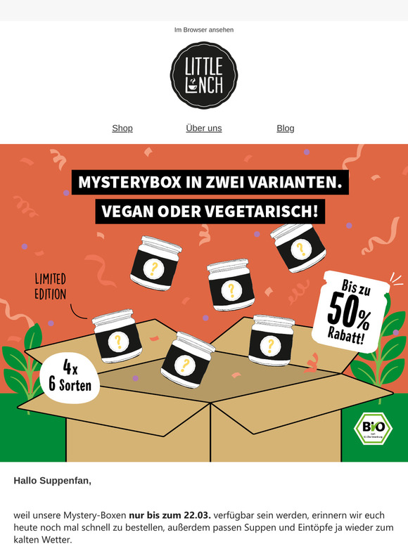 50% Rabatt - Nicht verpassen - unsere Mystery Box ist zurück